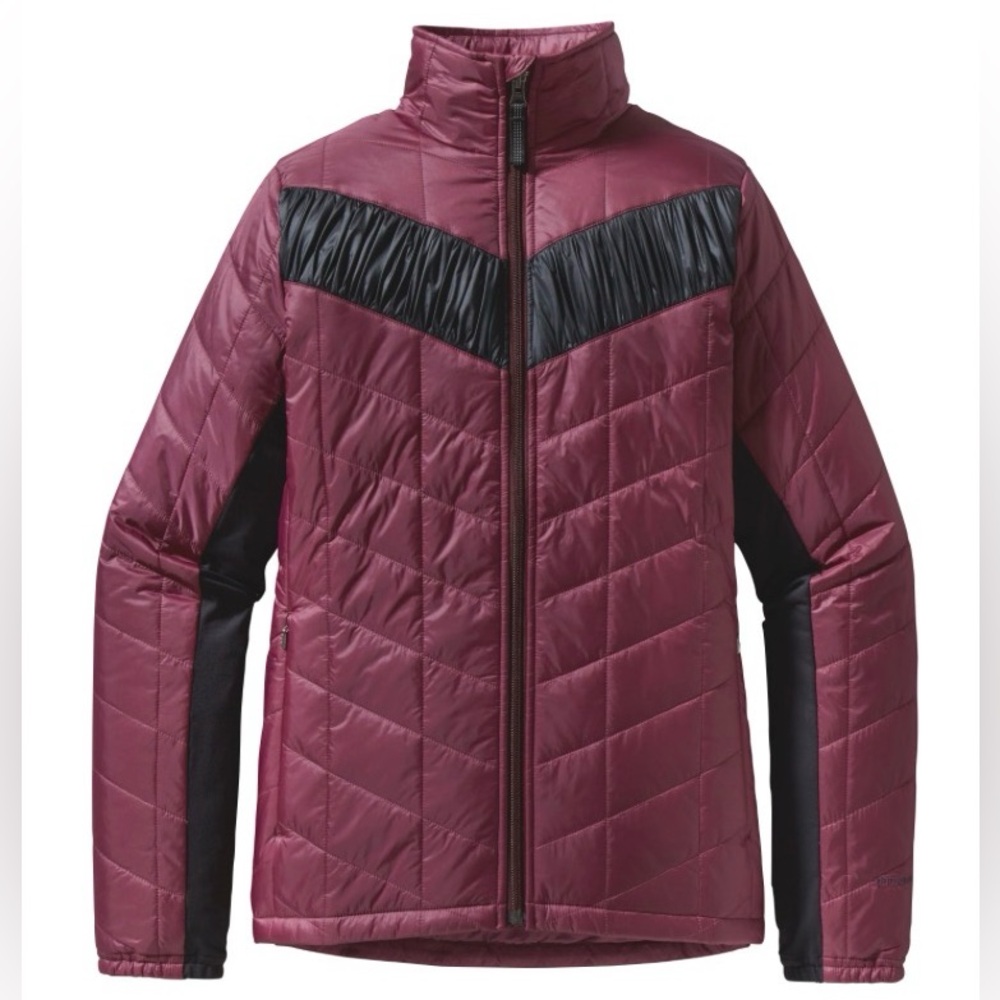 PATAGONIA City Scamper Puffer Jacket Small Burgundy Maroon Funnel Neck Gorpcore